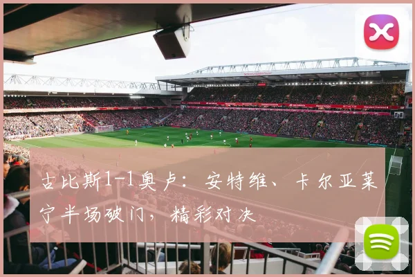 古比斯1-1奥卢：安特维、卡尔亚莱宁半场破门，精彩对决